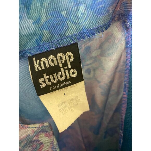 Vintage Knapp Studio Women's Multi Color Sleeveless Mini Dress - 5 - Picture 2 of 15